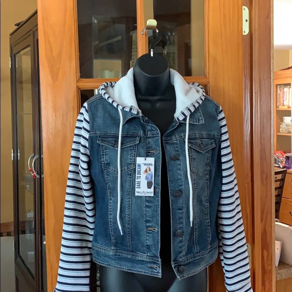 Cute denim and sweatshirt jacket